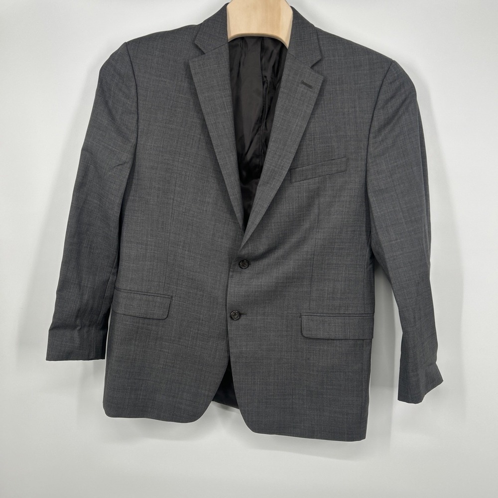 Lauren Ralph Lauren Men's 44R 100% Wool Gray Textured Blazer Sport Coat